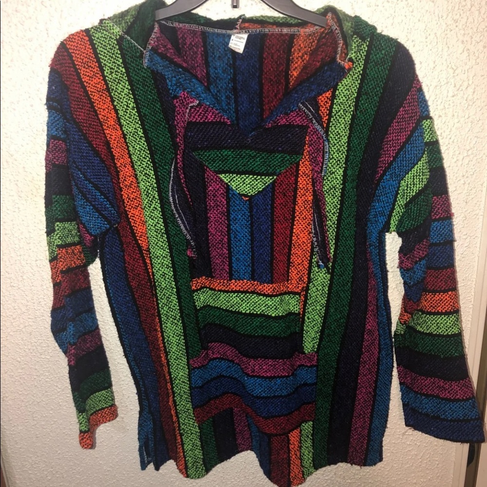 MULTICOLORED VINTAGE BAJA HOODIE